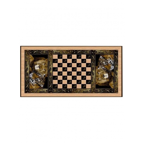 Нарды + шашки "Сирия Львы" средние - фото 3