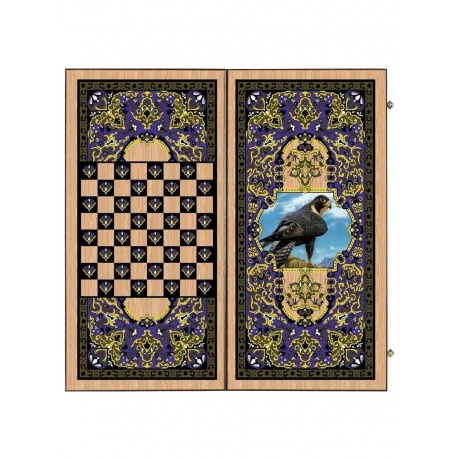 Нарды + шашки "Сирия Сокол" средние - фото 4