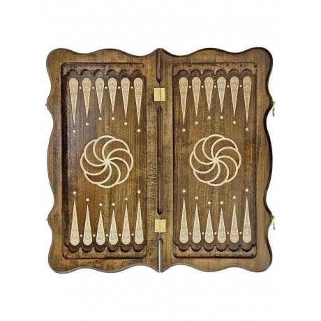 Нарды резные "Тёмный Узор 5" 50, Mirzoyan - фото 5