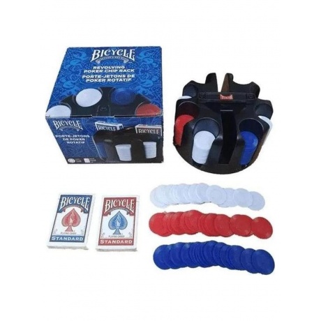 Покерный набор "Bicycle Revolving Poker Chip Rack" - фото 6