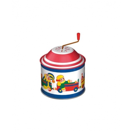 Шарманка Ящик с игрушками музыкальная с мелодией диам 75 см выс11 см арт52756 764₽