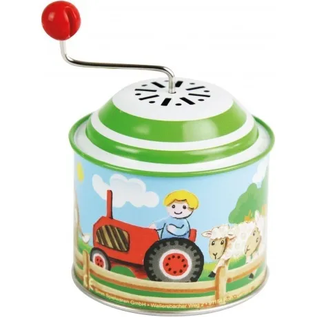 Шарманка "Ферма" музыкальная с мелодией (диам 7,5 см; выс.11 см)...