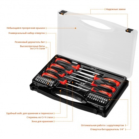 Набор отверток Зубр Мастер Универсал 27 25027 - фото 2