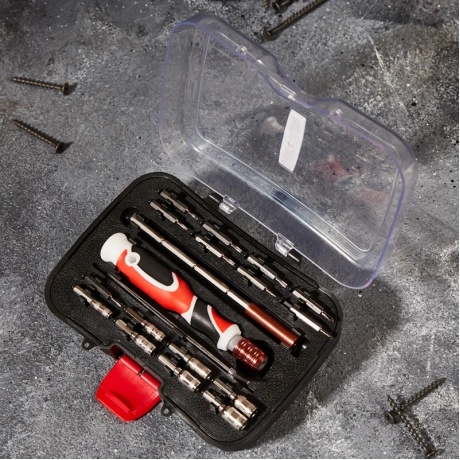 Отвертка с набором бит Rexant 12-4771 - фото 8