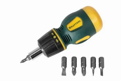 Отвертка с набором бит Kraftool Expert 26190-H7