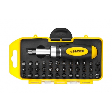 Отвертка с набором бит Stayer 2557-H38 - фото 2