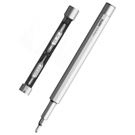 

Карманная отвёртка с набором бит Pocket Precision Screwdriver SE (серебристый)