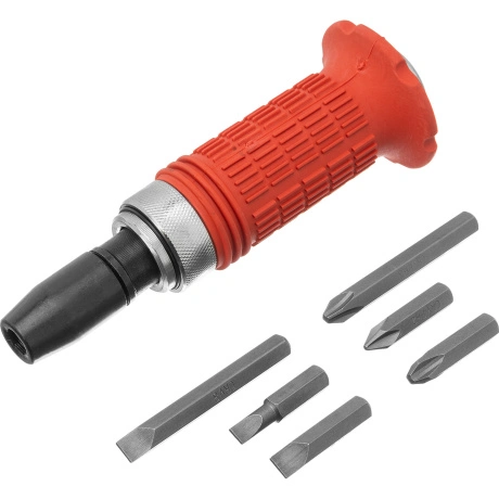 Отвертка ударно-поворотная Matrix 11579, 1/2" + биты, 6 шт., PH ...