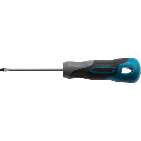 Отвертка GROSS 12101, SL3,0x75 мм, S2, 3к рукоятка
