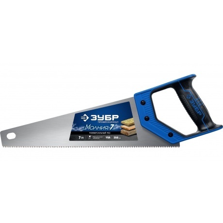

Ножовка универсальная (пила) МОЛНИЯ-7 350 мм, 7 TPI, закалка, рез вдоль и поперек волокон, для средних заготовок, фанеры, ДСП, МДФ, ЗУБР