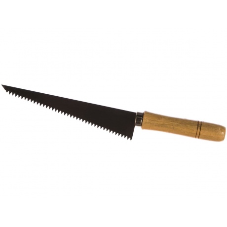 Ножовка ручная для гипсокартона, деревянная ручка 175 мм - фото 2