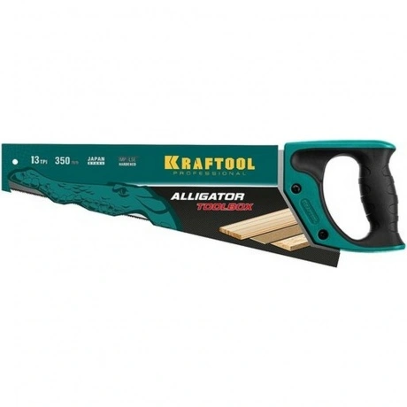 Ножовка по дереву KRAFTOOL Alligator Toolbox 13, 350 мм, (15227-...