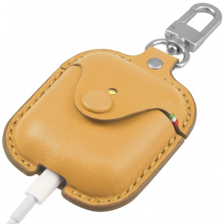 Чехол Cozistyle Leather Case for AirPods Gold - фото 3