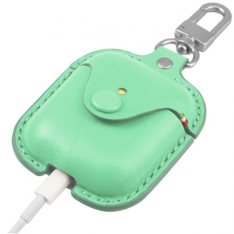 Чехол Cozistyle Leather Case for AirPods Light Green - фото 3