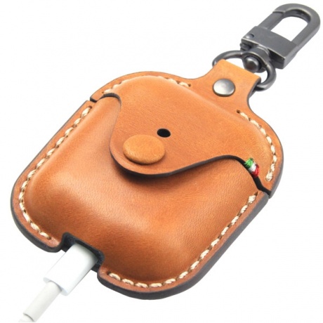 Чехол Cozistyle Leather Case for AirPods Light Brown - фото 3