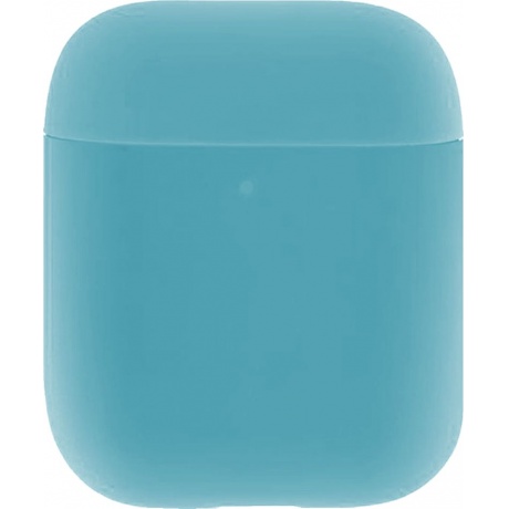 Чехол силиконовый Brosco для Apple AirPods 2 голубой - фото 2