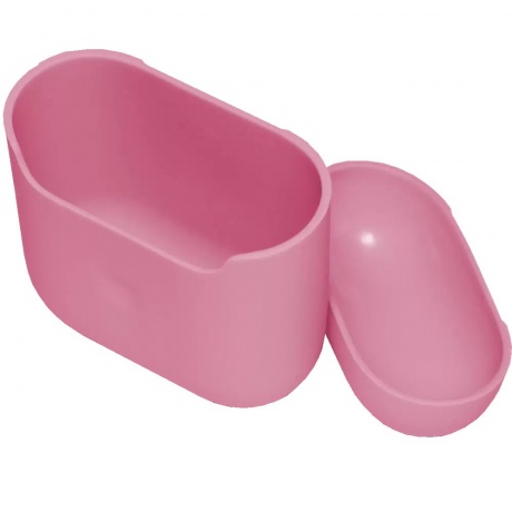 Чехол силиконовый Brosco для Apple AirPods 2 розовый - фото 1