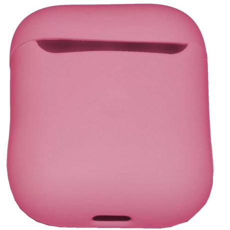 Чехол силиконовый Brosco для Apple AirPods 2 розовый - фото 3