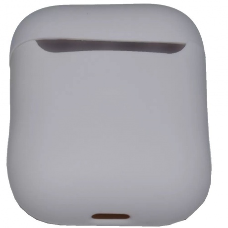 Чехол силиконовый Brosco для Apple AirPods 2 серый - фото 2