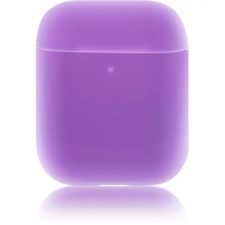 Чехол силиконовый Brosco для Apple AirPods 2 фиолетовый - фото 1
