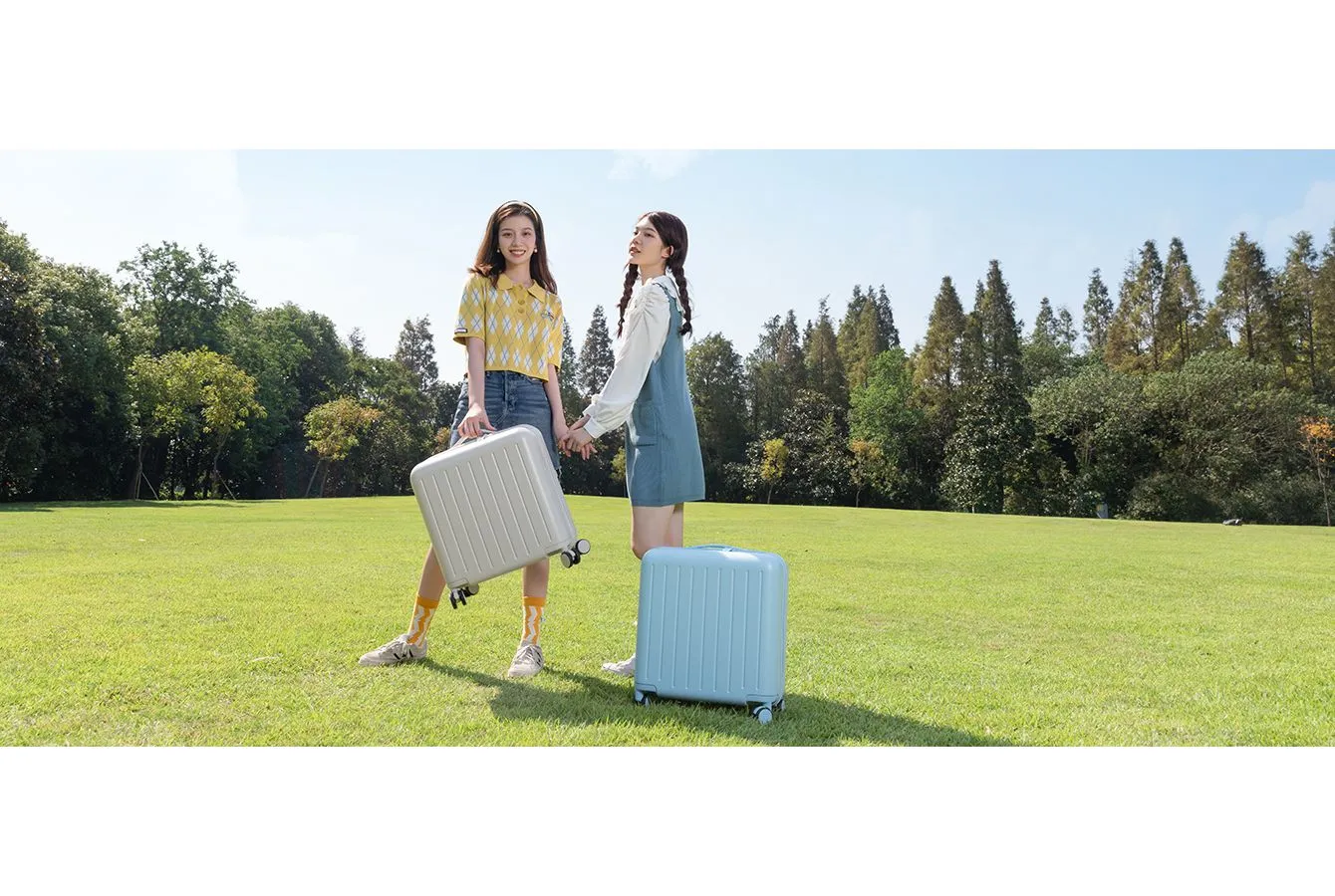 Чемодан Ninetygo Lightweight Pudding Luggage 18'' Blue (211004) - фото 5