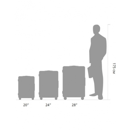 Чемодан Ninetygo Rhine Luggage 24 120208 белый - фото 10