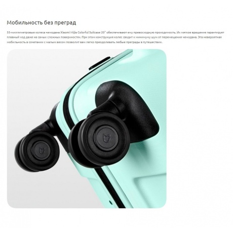 Чемодан Xiaomi Colorful Suitcase 20 Green (MJLXXPPRM) - фото 5