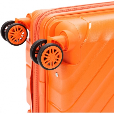 Чемодан Torber В Отпуск, оранжевый, полипропилен, 36х21,5х55 см, 38 л T1908S-Orange - фото 8