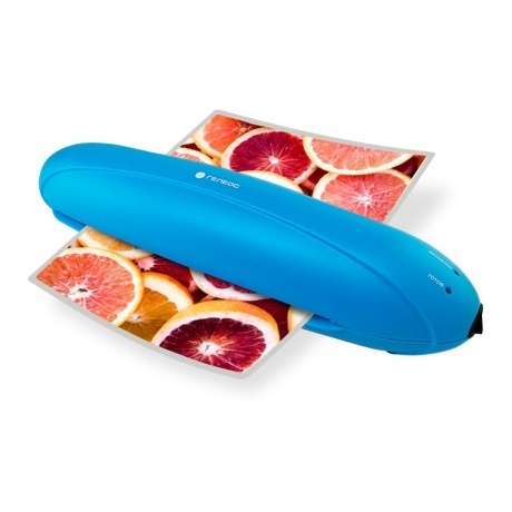 Ламинатор ГЕЛЕОС ЛМ A4 Радуга голубой (ЛМ-А4РГ) - фото 4