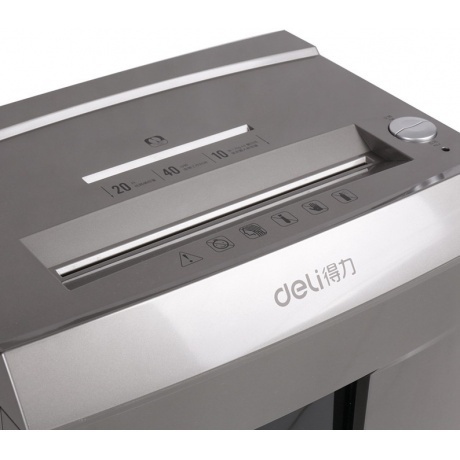 Шредер Deli 9905 серый - фото 4