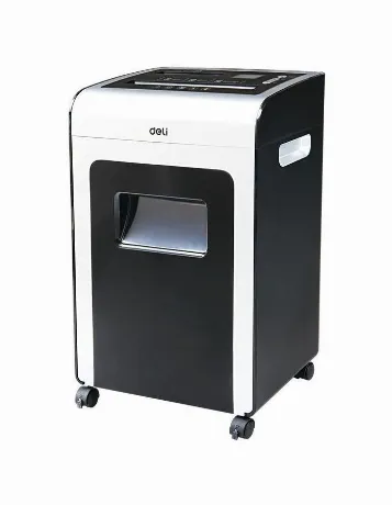 Шредер Deli E9917-EU черный/белый