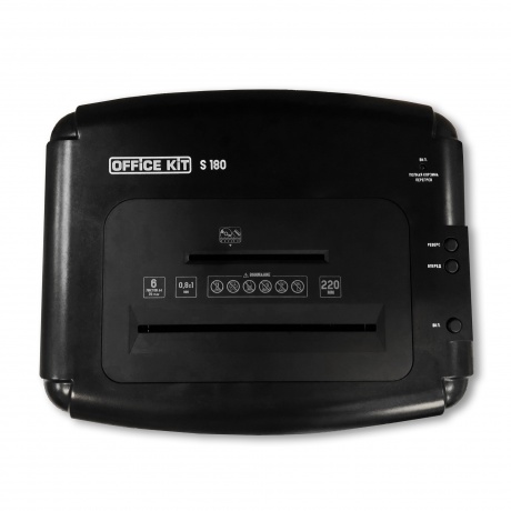 Шредер Office Kit S180 0,8х1 (OK0101S180) черный - фото 3