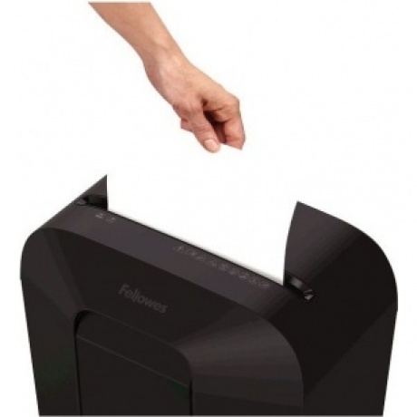 Шредер Fellowes PowerShred LX50 FS-44060(01), черный {DIN P-4, 4х37мм, 9лст.,  17 лтр., уничт.: скрепки,скобы,карты} - фото 4