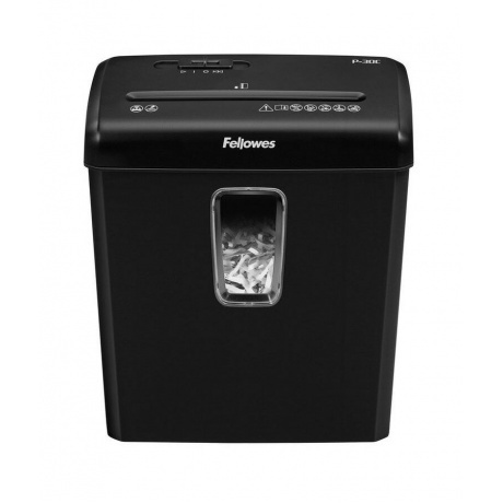 

Шредер Fellowes Powershred P-30C, DIN P-4, 4х34 мм, 6 лст., 15 лтр.