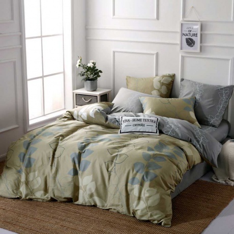 Комплект постельного белья Делюкс Сатин L226 1.5 спальный наволочки 70-70 - фото 1