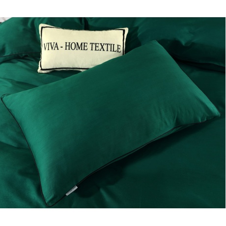 Комплект постельного белья Однотонный Сатин Элитный на резинке OCER018 2 спальный 4 Наволочки 160*200*30 - фото 8