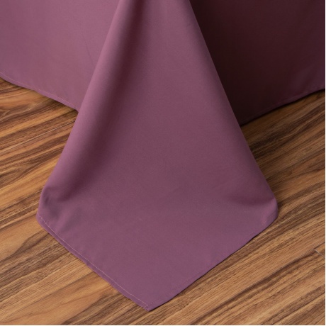 Комплект постельного белья Однотонный Сатин CS043 Евро 4 Наволочки - фото 8