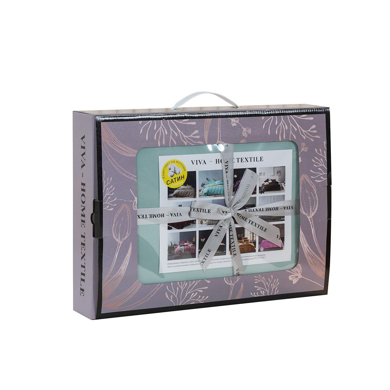 Комплект постельного белья Однотонный Сатин CS043 Евро 4 Наволочки - фото 9