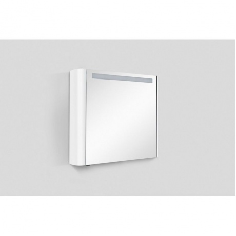Зеркало, зеркальный шкаф, правый,80 см AM.PM Sensation M30MCR0801WG, с подсветкой, цвет: белый, глянец, шт - фото 3