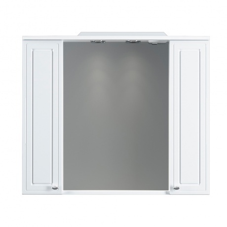 

Зеркало, частично зеркальный шкаф, 85 см RedBlu by Damixa Palace One M41MPX0851WG, с подсветкой, цвет: белый, глянец