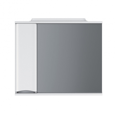 Зеркало, частично-зеркальный шкаф, 80 см AM.PM Like M80MPL0801WG, с подсветкой, левый, цвет: белый, глянец, шт - фото 1
