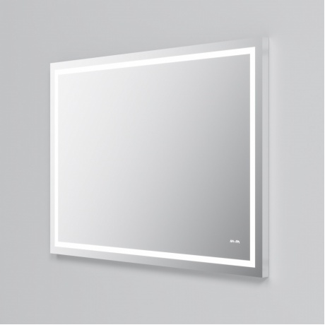 Универсальное зеркало настенное с контурной LED-подсветкой, 100 см AM.PM GEM M91AMOX1001WG - фото 5