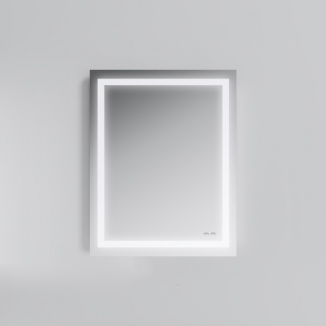 Универсальное зеркало настенное с контурной LED-подсветкой, 55 см AM.PM GEM M91AMOX0551WG - фото 2