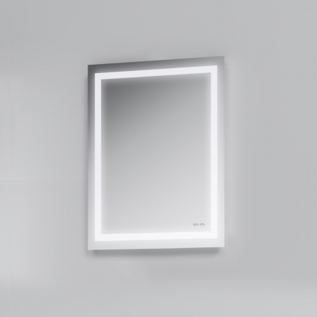 Универсальное зеркало настенное с контурной LED-подсветкой, 55 см AM.PM GEM M91AMOX0551WG - фото 5