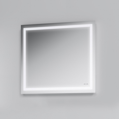 Универсальное зеркало настенное с контурной LED-подсветкой, 80 см AM.PM GEM M91AMOX0801WG - фото 5