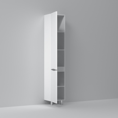 Шкаф-колонна, напольный, левый, 35 см AM.PM Like M80CSL0356WG, двери, цвет: белый, глянец, шт - фото 5
