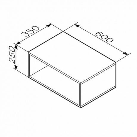 Ниша для хранения 25х40см AM.PM Func M8FOH0601OF дерево - фото 2