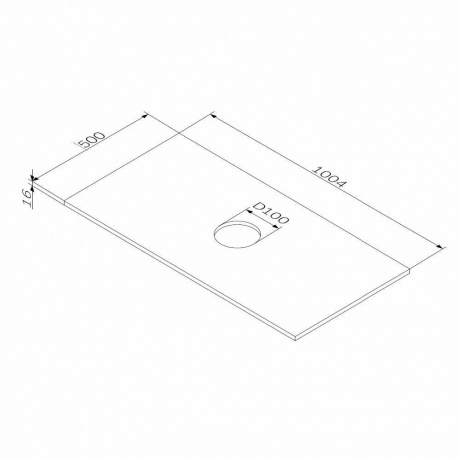 Столешница 100 см AM.PM Func M8FST1001WG белый - фото 2