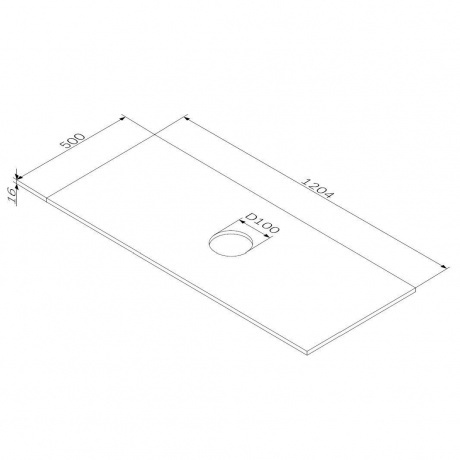 Столешница 120 см AM.PM Func M8FST1200OF дерево - фото 2