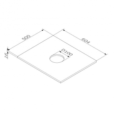 Столешница 60 см AM.PM Func M8FST0600OF дерево - фото 2